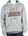 Soffe Texas Oxford Hoodie with Print Logo (Large, Oxford Gray)