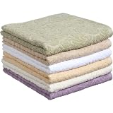 Laura Ashley Towels 100-Percent Cotton Jacquard 3-Piece Towel Set