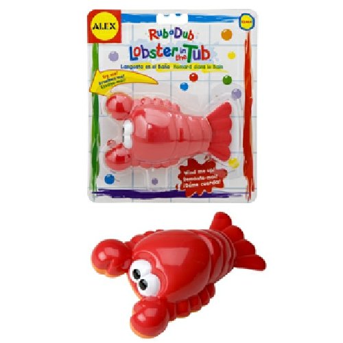 Childrens Toyshop  Toys : Cuckoo Alex Rub a Dub Wind Up Lobster in the Tub bath toy
