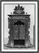 Historic Print (L): Carved wood confessional from Spanish colonial period, Paraguay
