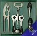 4 Piece Bar Set Nut Cracker+C/Screw+Bottle Stoppers