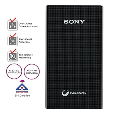 Sony CP-E6 5800mAH Power Bank with Polymer Battery (Black)