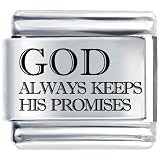 God Religious Italian Charms Bracelet Link