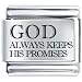 God Religious Italian Charms Bracelet Link
