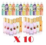 LOT OF 10 BODY SPRAY WITH SMELL OF POLO, TOMMY GIRL, COOL WATER, OPIUM, JLO , SEX ON THE BEACH, VICTORIA'S SECRET AND MORE DEISGNER PERFUMES USA MADE