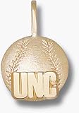 North Carolina Tar Heels UNC Baseball Pendant - 14KT Gold Jewelry