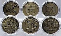 NEW YORK GIANTS BRONZE SUPER BOWL COLLECTION - Collectible Coin
