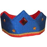 Reversible Silk Crown (Blue/Red) by Sarah's Silks
