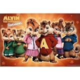 Alvin and the Chipmunks: The Squeakquel Movie (Cast) Poster Print - 36x24