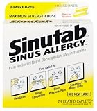 Search : Sinutab Ms Sinus Allergy Caplet 24 Count