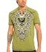 G by GUESS Shiloh Slit-Neck Shirt, GREEN (XL)