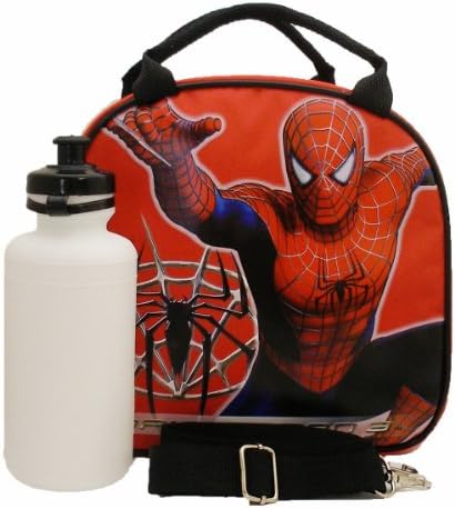 Spider Man Lunch Box with Shoulder Strap Red