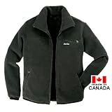 TAIGA Fleece Jacket-300 - Men's Polartec-300 Fleece Jacket, Black, MADE IN CANADA