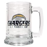San Diego Chargers - NFL 15oz Glass Tankard (Primary Logo)