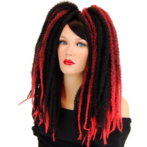 RastAfri - Krinklepuffs Dread Marley Malibu Braid 19 inch - Black/Purple Tips