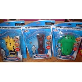 Thunderbirds Movie Vehicle and Figure Set of 3 with Sounds (Includes: Thunderbird 4, Thunderbird 2 and The Hood Submarine, All with Exclusive Scott Tracy Action Figure)