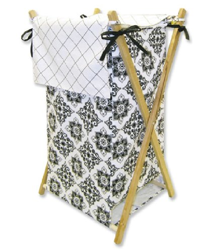 Trend Lab Versailles Black Hamper Set