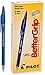 Pilot BetterGrip Refillable Cushion Grip Ball Point Stick Pens, Fine Point, Blue Ink, 12-Pack (30041)