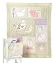 Baby Aspen Nursery Rhymes Embroidered Keepsake Quilt in Lullabye Luggage
