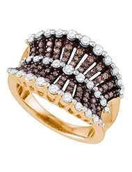 1.12ctw Brown Diamond Fashion Ring 10K Rose Gold