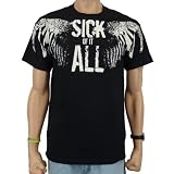 Merchandise - Sick Of It All - Wings Band T-Shirt, schwarz, Größe:L von Sick Of It All