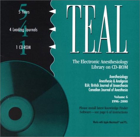 The Electronic Anesthesiology Library on CD-ROM 1996-2000: Single User