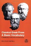 Classical Greek Prose: A Basic Vocabulary