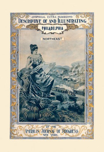 American Journal of Progress: Descriptive of and Illustrating Philadelphia Northeast 28x42 Giclee on Canvas - Prints - 03488-2CG28