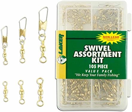 Non-Lead FIshing Swivel Assortment Kit - 105 Piece