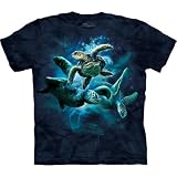 The Mountain Aquatic Friends Sea Turtle Collage Mens T-shirt