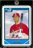 2007 Bowman Draft Draft Picks # BDPP17 Oliver Marmol (RC) - St. Louis Cardinals - Rookie Baseball Card in a Protective Display Case