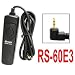 Shutter Release Remote Control RS-60E3 Replacement for Canon EOS Digital Rebel 300D, 500D, 350D, 400D, 1000D, 450D