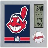 MLB Cleveland Indians Digital Desk Clock