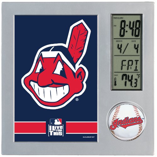 MLB Cleveland Indians Digital Desk Clock