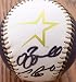 Jeff Bagwell & Craig Biggio autographed Astros baseball