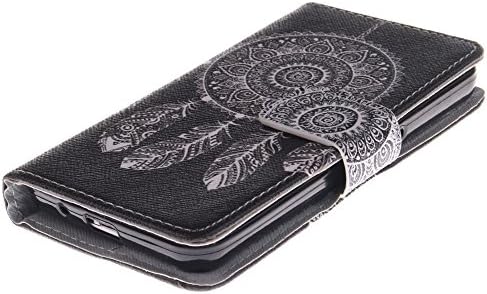 Wiko Highway Case Wiko Highway Flip Kickstand Case,MOUSE Monster Stylish Black Wind Chime Design Premium Pu Leather [Stand Feature] Flip Kickstand Case Cover for Wiko Highway