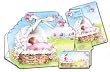 12 Baby Shower Bomboneiras, Ribbons, Party Favors, and Invitations with Envelopes - Baby Girl, in Spanish