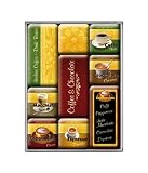 Produkt-Bild: 9 tlg. Magnetset ESPRESSO CAPPUCCINO LATTE MACCHIATO K&uuml;hlschrankmagnet Kraftmagnet Magnetset