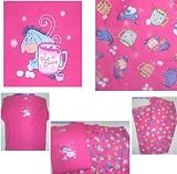 DISNEY EEYORE PAJAMAS PAJAMA SET Thermal Pink Womens Cups of Hot Cocoa
