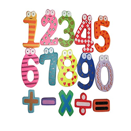 FEITONG(TM) Magnetic Wooden Numbers Math Set Digital Baby Educational Toy