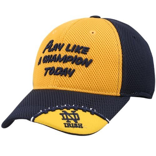Buy Top of the World Notre Dame Fighting Irish Navy Blue Elite Play Like A Champion Today 1-Fit Hat by Top of the World