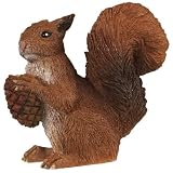 Papo Squirrel Figurine (PPO53007) WITH A Home for Pearl Squirrel La casita de la Ardilla... by 