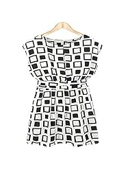 Chiffon/Cotton/Polyester Geometric Print Party Dress/Tunic/Mini Dress 