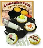 Sante Skookie Cast Iron Cupcake Fun with Decorating Kit and Stencils