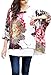 iNewbetter Womens Floral Batwing Sleeve Chiffon Beach Loose Blouse Tunic Tops