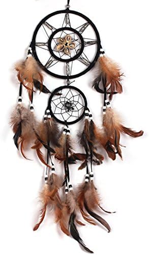 Dream Catcher Hanging with Feathers,Shells,Art Weaving