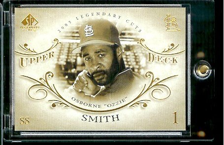 2005 Upper Deck Legendary Cuts # 59 Ozzie Smith St. Louis Cardinals Baseball Card