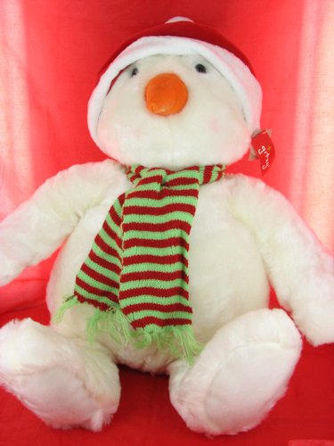 24 Inch Plush Gitzy Holiday Jumbo Pets - Snowman