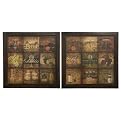Set of 2 Wine Culture Wall Decor