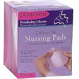 Lansinoh 20265 Disposable Nursing Pads, 60-Count Boxes (Pack of 3)